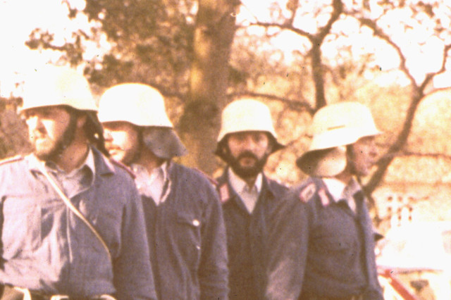 Als aktiver Feuerwehrmann, ca. 1980 (Sammlung Köbis)